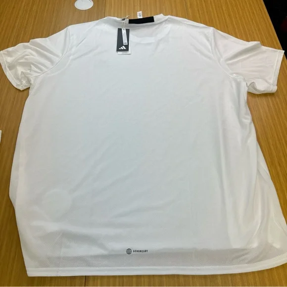 NEW Men's Adidas 2XL Designed 4 Movement White Tee Shirt Size XXLarge MSRP $30 - Picture 6 of 7
